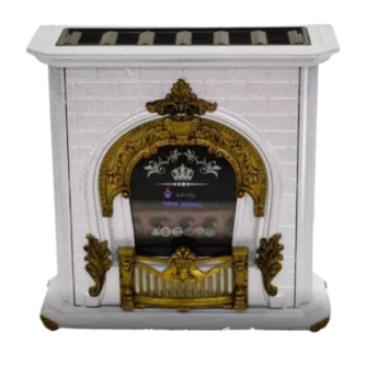 شومینه گازی پرنس سفید طلائی PR374 (بهکاران)