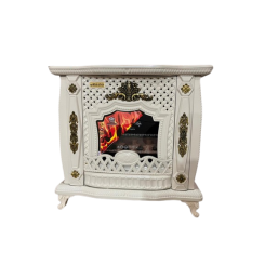 بخاری شومینه بهکاران طرح ماتریکس کرم طلایی 30000