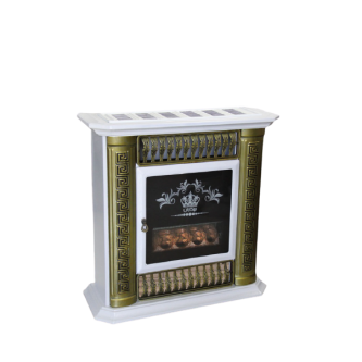 شومینه گازسوز طرح پاسارگاد سفید طلائی