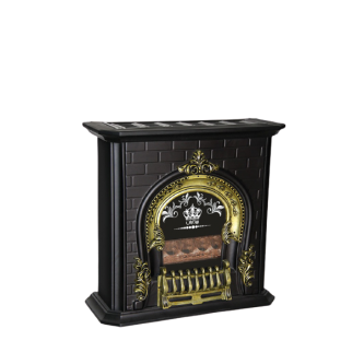 شومینه گازسوز طرح پرنس طلائی PR373